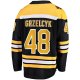 Men's Boston Bruins Matt Grzelcyk Fanatics Black Team Home Breakaway Player Jersey