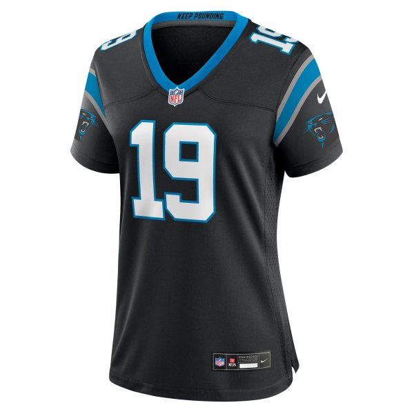 Women's Carolina Panthers Adam Thielen Nike Black Game Player Jersey