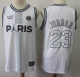 Men's Chicago Bulls #23 Michael Jordan White Ici C'est Paris Stitched NBA Jersey