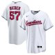 Men's Cleveland Guardians Shane Bieber Nike White Replica Player Jersey