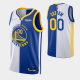 Men's Golden State Warriors Custom #00 Red White Split Edition NBA Jersey