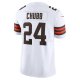 Men's Cleveland Browns Nick Chubb Nike White Vapor F.U.S.E. Limited Jersey