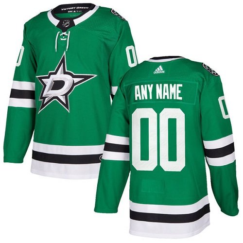 Youth Adidas Dallas Stars Green Home NHL Customized Jersey