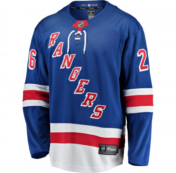 Men's New York Rangers Jimmy Vesey Fanatics Blue Home Breakaway Player Jersey