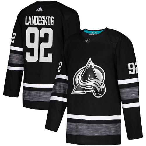 Colorado Avalanche #92 Gabriel Landeskog Black 2019 All-Star Stitched NHL Jersey