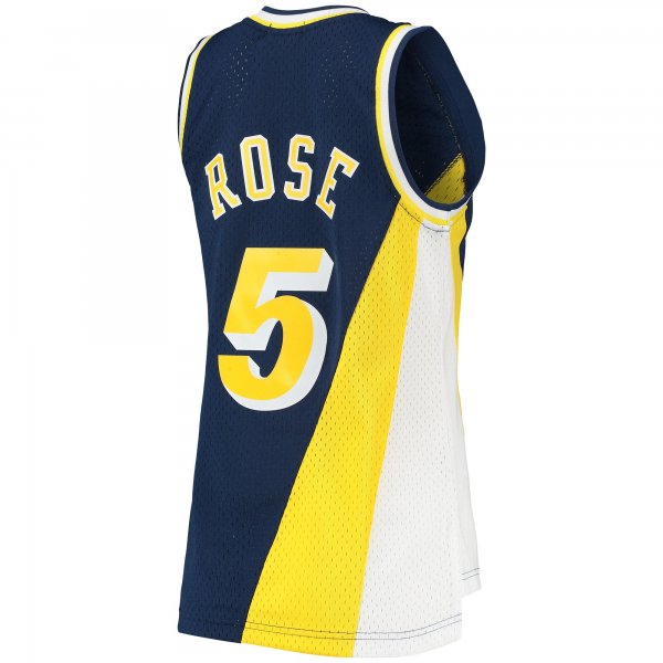 Women's Indiana Pacers Jalen Rose Mitchell & Ness Navy 1996/97 Hardwood Classics Swingman Jersey