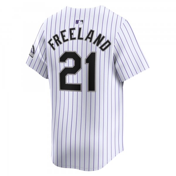 Men's Colorado Rockies Kyle Freeland Nike White Home Limited Player Jersey