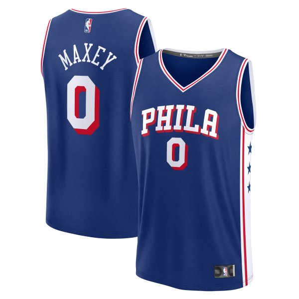 Youth Philadelphia 76ers Tyrese Maxey Fanatics Royal Fast Break Replica Player Jersey - Icon Edition