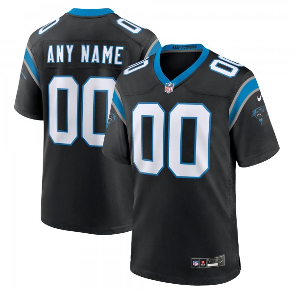 Men's Carolina Panthers Nike Black Custom Game Jersey