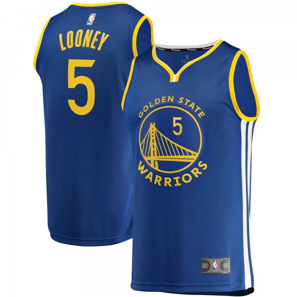 Men's Golden State Warriors Kevon Looney Fanatics Blue Fast Break Replica Jersey - Icon Edition