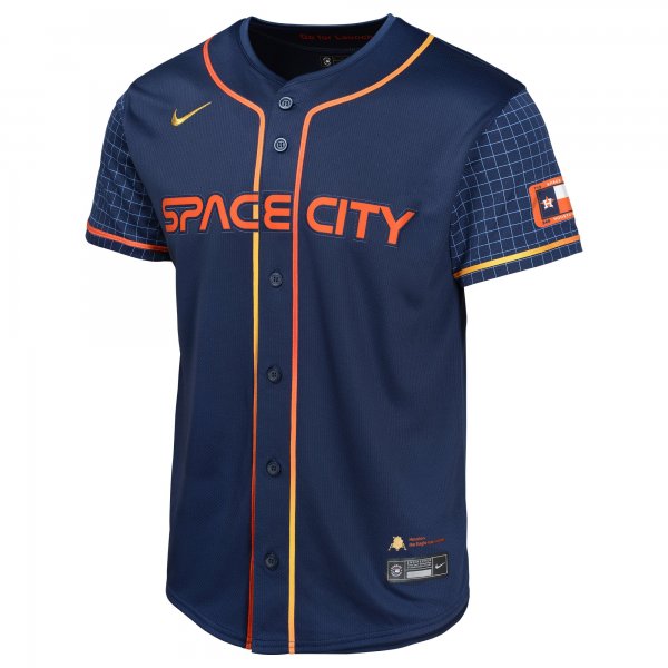 Youth Houston Astros Jose Altuve Nike Navy City Connect Limited Player Jersey