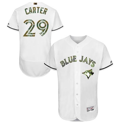 Toronto Blue Jays #29 Joe Carter White Flexbase Collection 2016 Memorial Day Stitched MLB Jersey