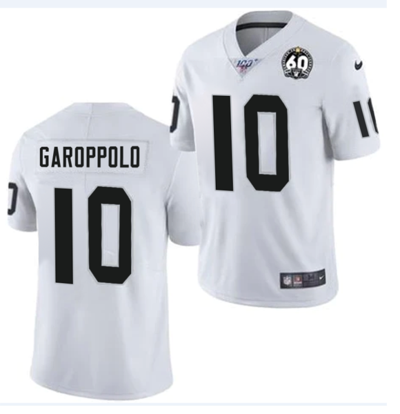 Youth Nike Las Vegas Raiders #10 Jimmy Garoppolo White Vapor Limited NFL Jersey