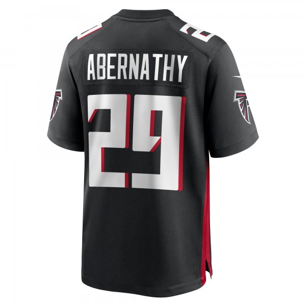 Men's Atlanta Falcons Micah Abernathy Nike  Black Team Game Jersey