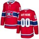 Men's Adidas Montreal Canadiens Red Home NHL Customized Jersey