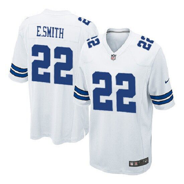 Men's Nike Dallas Cowboys #22 Emmitt Smith White NFL Home Limited Replica Jersey