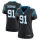 Women's Carolina Panthers Nick Thurman Nike  Black Team Game Jersey