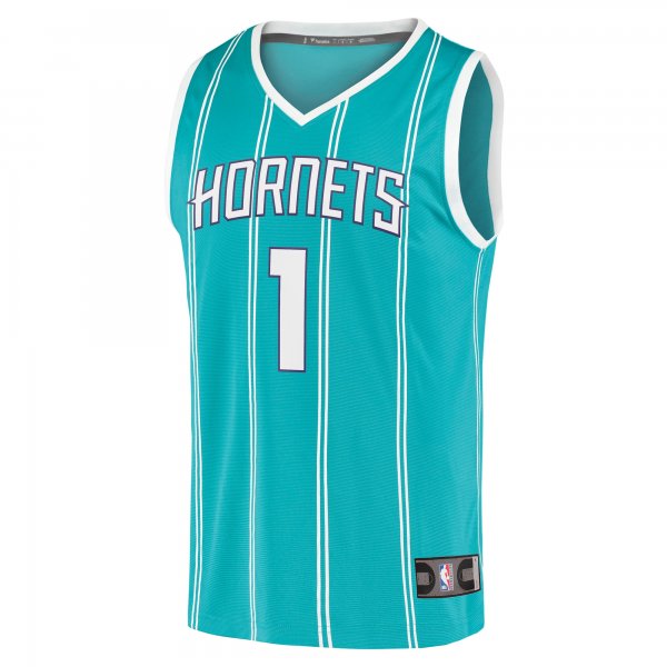 Men's Charlotte Hornets LaMelo Ball Fanatics Teal Fast Break Replica Jersey - Icon Edition