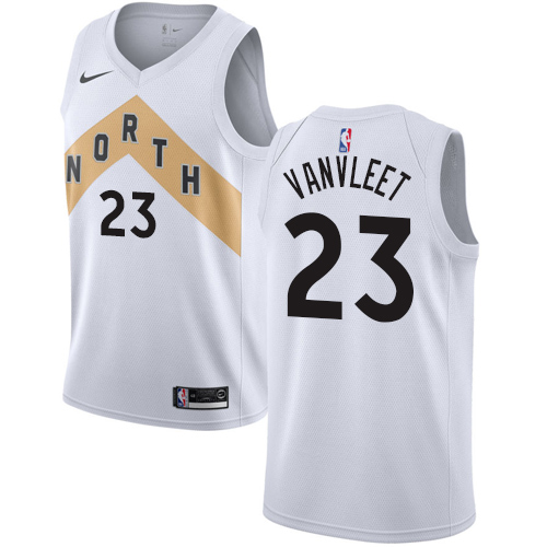 Toronto Raptors #23 Fred VanVleet White Women's NBA Swingman City Edition 2018/19 Jersey