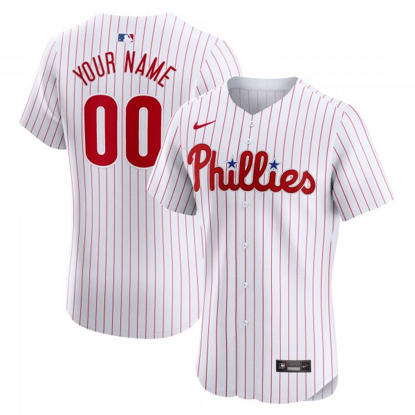 Men's Philadelphia Phillies Nike White Home Elite Custom Jersey