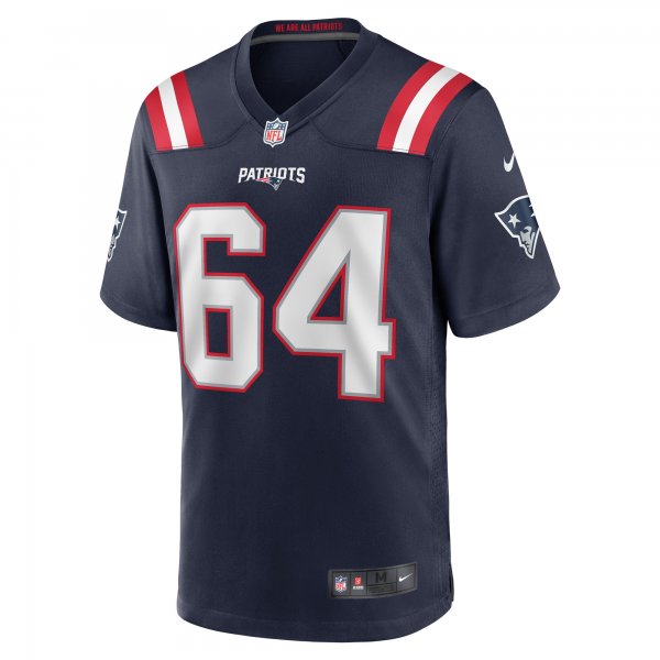 Men's New England Patriots Andrew Stueber Nike Navy Game Player Jersey