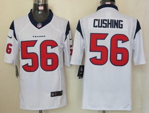 Nike Houston Texans #56 Brian Cushing White Men's Stitched NFL Limited Jersey