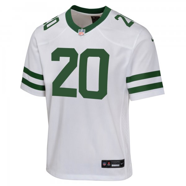 Youth New York Jets Breece Hall Nike Legacy White Game Jersey