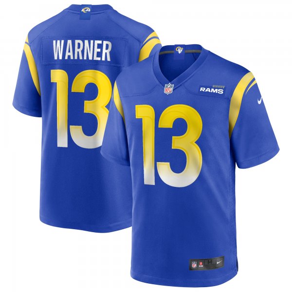 Men's Los Angeles Rams Kurt Warner Nike Royal Game Retired Player Jersey