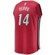 Men's Miami Heat Tyler Herro Fanatics Red Fast Break Replica Jersey - Statement Edition