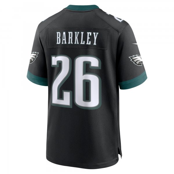 Men's Philadelphia Eagles Saquon Barkley Nike  Black Alternate Game Jersey