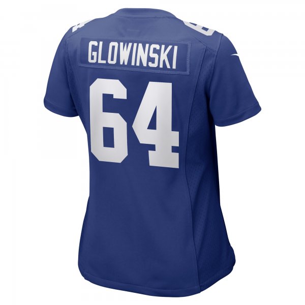 Women's New York Giants Mark Glowinski Nike Royal Game Player Jersey