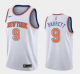 Men's Nike New York Knicks #9 R.J. Barrett White Swingman Association Edition NBA Jersey