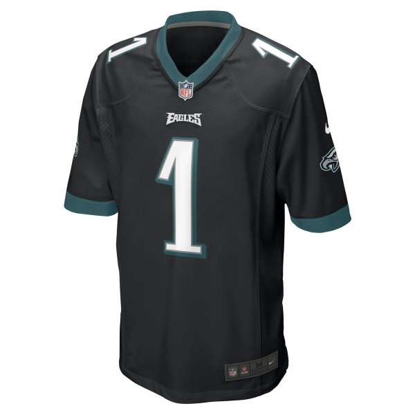 Men's Philadelphia Eagles Jalen Hurts Nike Black Game Jersey