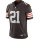 Men's Cleveland Browns Denzel Ward Nike Brown Vapor Limited Jersey