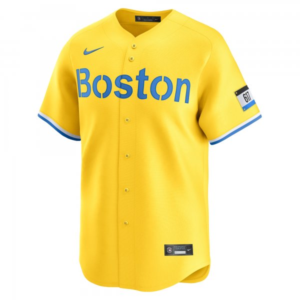 Men's Boston Red Sox David Ortiz Nike Gold City Connect Retired Player Jersey