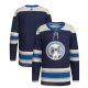 Men's Columbus Blue Jackets  adidas Navy Alternate Primegreen Jersey