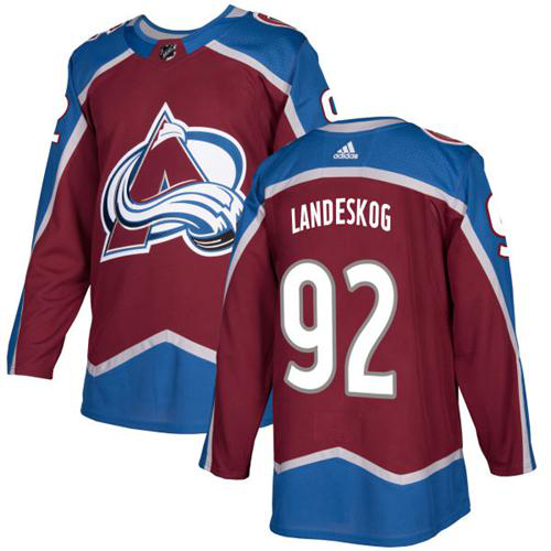 Adidas Colorado Avalanche #92 Gabriel Landeskog Burgundy Home Stitched Youth NHL Jersey