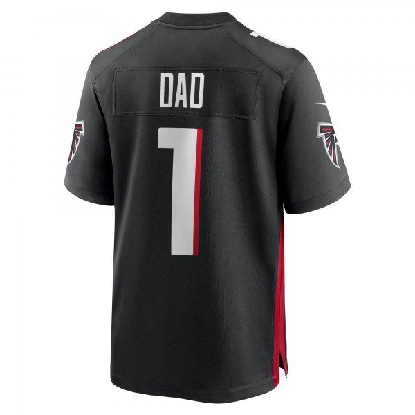 Men's Atlanta Falcons Number 1 Dad Nike Black Game Jersey