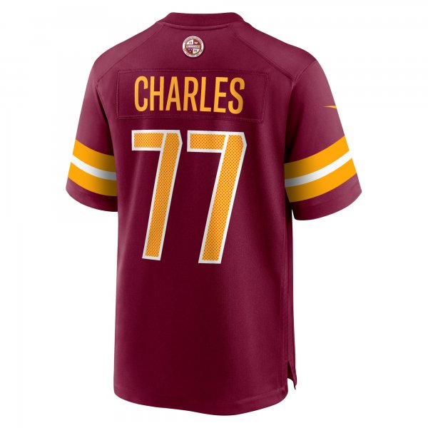 Men's Washington Commanders Saahdiq Charles Nike  Burgundy  Game Jersey