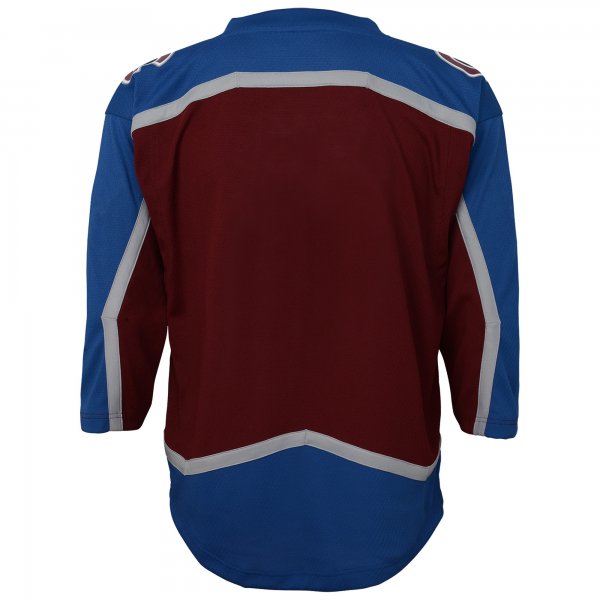 Youth Colorado Avalanche Burgundy Home Blank Replica Jersey