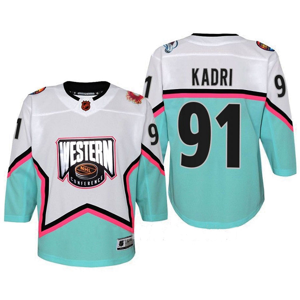 Men's NHL Calgary Flames Nazem Kadri Western All Star #91 Jersey