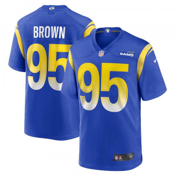 Men's Los Angeles Rams Bobby Brown III Nike  Royal Team Game Jersey