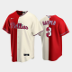 Men's Philadelphia Phillies Split Replica #3 Bryce Harper Red-White MLB Jersey