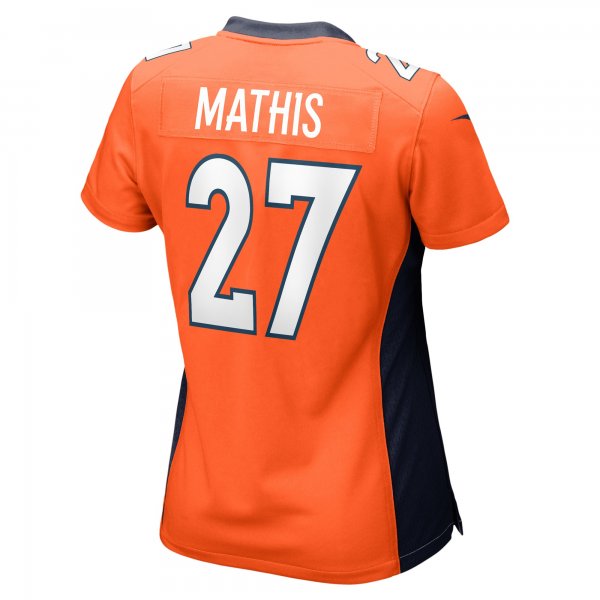 Women's Denver Broncos Damarri Mathis Nike Orange Game Player Jersey