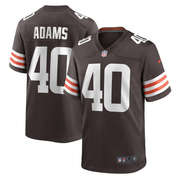 Men's Cleveland Browns Matthew Adams Nike  Brown Team Game Jersey