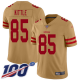 San Francisco 49ers #85 George Kittle Gold Youth Stitched NFL Limited Inverted Legend 100th Season Jersey