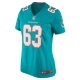 Women's Miami Dolphins Michael Deiter Nike Aqua Game Jersey