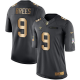 Nike New Orleans Saints #9 Drew Brees Black Youth Stitched NFL Limited Gold Salute to Service Jersey