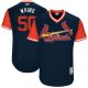 St. Louis Cardinals #50 Adam Wainwright Navy "Waino" Players Weekend Stitched MLB Jersey