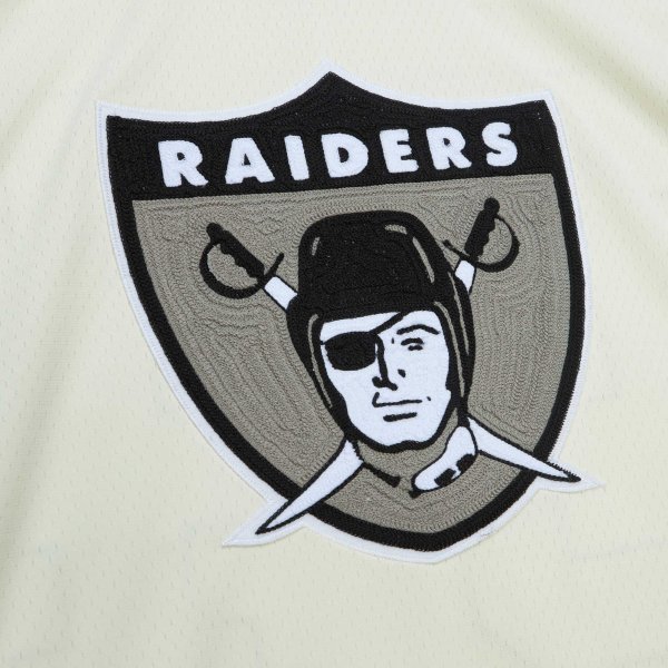 Men's Las Vegas Raiders Bo Jackson Mitchell & Ness Cream Chainstitch Legacy Jersey